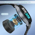 Magnetic Wireless Charger For 7/6/5/4 40/44mm Charging Dock For Galaxy Watch 4/6 Classic - Image 3