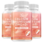 Calcium + Magnesium + Zinc + Vitamin D3 Capsules - Supports Bone and Nervous System