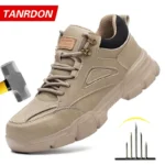 Safety Shoes Men Steel Toe Work Shoes Anti-smash  Protective Boots