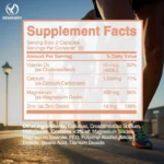 Calcium + Magnesium + Zinc + Vitamin D3 Capsules - Supports Bone and Nervous System - Image 2