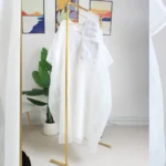 African Attire For Women White Abaya Embroidery Plus Size Elegant Party Church Dress - Image 5