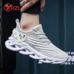 YRZL Men Sports Running Black Jogging Shoes Casual Sneakers - Image 4