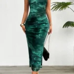 Women's Spring Summer New Fashionable Printed Round Neck Style Slimming Sleeveless