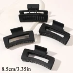 4Pcs/Set Women Girls Claw Clips Coffee Black Hair Claw Nonslip Crab Hairpins - Image 6