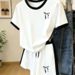 2026 Summer Women's Fashion Sporty Comfortable Soft 3D Bowknot Pattern